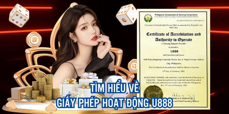 Văn bản pháp lý chứng minh độ uy tín của U888